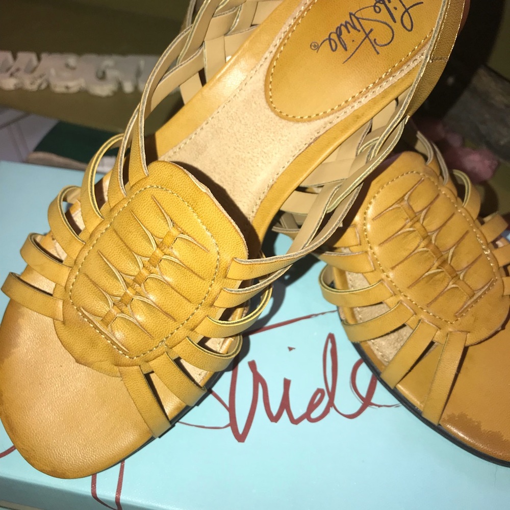 $$ Mustard Stride Life sandals